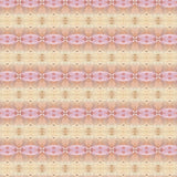 Detail of wallpaper in a gridded paint splatter print in shades of pink, orange, yellow and white.