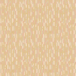 Scaled-out view of fabric in an overlapping curvilinear stripe in shades of pink and yellow.