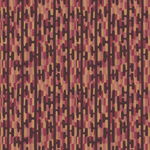 Scaled-out view of fabric in an overlapping curvilinear stripe in shades of pink, orange and brown.