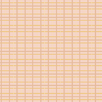 Scaled-out view of fabric in a squiggly check pattern in cream, brown and yellow on a pink field.