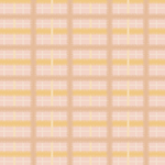 Detail of fabric in a squiggly check pattern in cream, brown and yellow on a pink field.