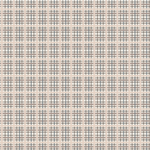 Scaled-out view of fabric in a squiggly check pattern in pink, blue and brown on a light blue field.