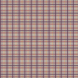 Scaled-out view of fabric in a squiggly check pattern in pink, purple and yellow on a light pink field.