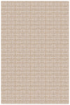Full size Iseo Rug in Pearl, a textural monochromatic abstract geometric pattern in ivory. 