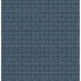 Full size Iseo Rug in Stormy Sky, a textural monochromatic abstract geometric pattern in blue. 