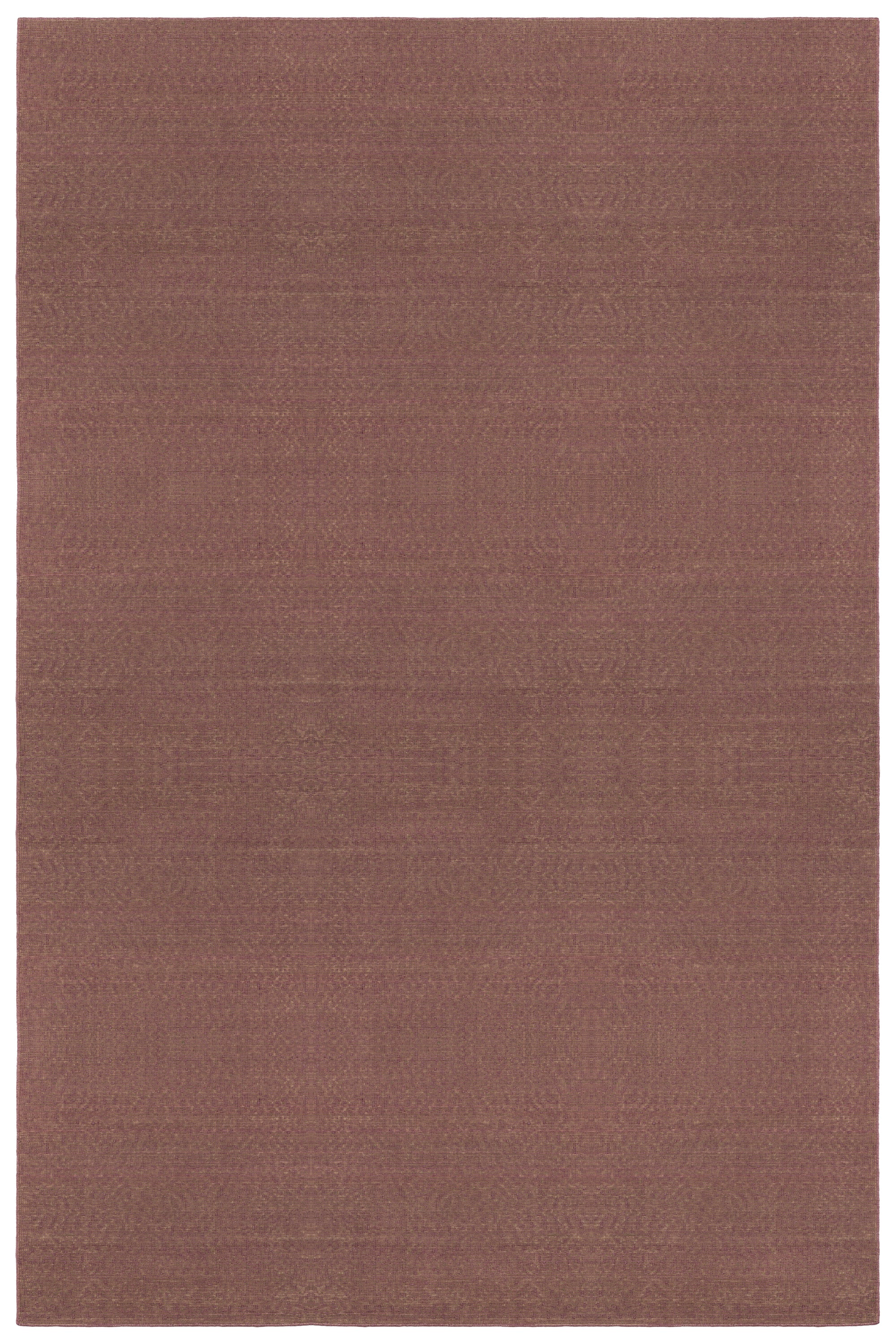 Full Size Penta Rug in Sea Heather, a subtle striated pattern in warm purple and taupe. 