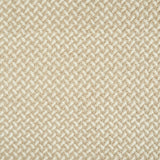 Wool broadloom carpet swatch in a herringbone pattern in shades of alternating cream and tan.