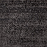 Poly-silk high pile broadloom carpet swatch in a shiny charcoal colorway.