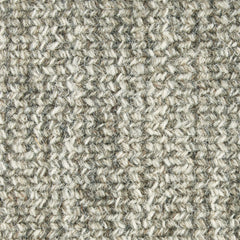Wool broadloom carpet swatch in a chunky fiber weave mottled green, gray and cream.
