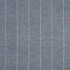 Wool-polysilk broadloom carpet swatch in a chevron stripe pattern in blue and tan.