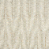 Wool-polysilk broadloom carpet swatch in a chevron stripe pattern in cream and tan.
