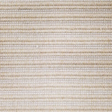 Wool broadloom carpet swatch in a textured stripe weave in a light gold and cream colorway.