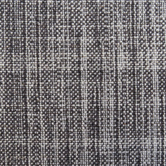 Linen broadloom carpet swatch in a woven mottled check pattern in black and white.