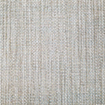 Wool broadloom carpet swatch in a checked woven pattern in blue-gray, cream and tan.