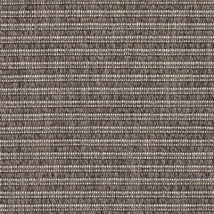 Outdoor broadloom carpet swatch in a dotted stripe pattern in cream on a mottled dark brown field.