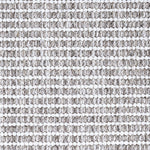 Wool broadloom carpet swatch in a striped white and heather weave pattern.