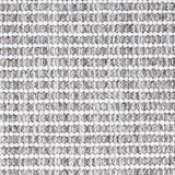 Wool broadloom carpet swatch in a striped white and heather weave pattern.