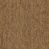 Woven outdoor broadloom carpet swatch in a mottled bronze colorway.