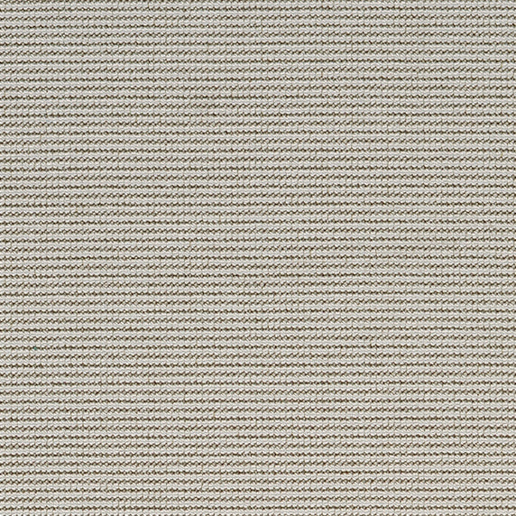 Woven outdoor broadloom carpet swatch in a mottled silver colorway.