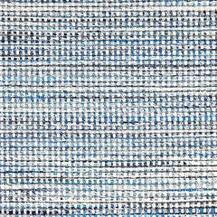 Wool-polyester broadloom carpet swatch in a multicolor blue and white weave.