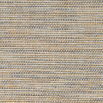 Outdoor broadloom carpet swatch in a mottled stripe weave in shades of tan, blue and beige.