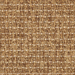 Outdoor broadloom carpet swatch in a textured stripe in bronze and cream.