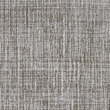 Wool-nylon broadloom carpet swatch in a textured blend of gray, charcoal and tan.