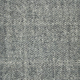 Woven broadloom carpet swatch in a mottled charcoal and cream bouclé.