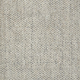 Woven broadloom carpet swatch in a mottled silver and gray bouclé.