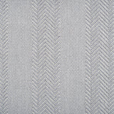 Wool-blend broadloom carpet swatch in a woven stripe pattern in gray and blue.