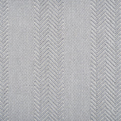Wool-blend broadloom carpet swatch in a woven stripe pattern in gray and blue.