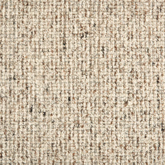 Wool broadloom carpet swatch in a textured high-pile weave in mottled cream.