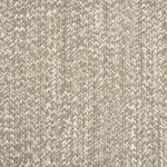 Outdoor broadloom carpet swatch in a chunky ribbed weave in mottled brown and cream.