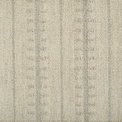 Wool broadloom carpet swatch in a ticked stripe weave in cream and tan.