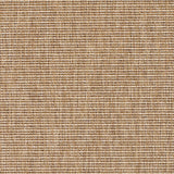 Outdoor broadloom carpet swatch in a striped weave in mottled tan and brown.