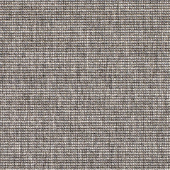 Outdoor broadloom carpet swatch in a striped weave in mottled gray and white.