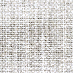 Wool broadloom carpet swatch in a tweed weave in mottled cream and white.