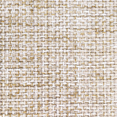 Wool broadloom carpet swatch in a tweed weave in mottled shades of tan and cream.