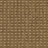 Outdoor broadloom carpet swatch in a dimensional grid weave in bronze and tan.