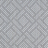 Wool broadloom carpet swatch in a chunky diamond-print weave in white on a light gray field.