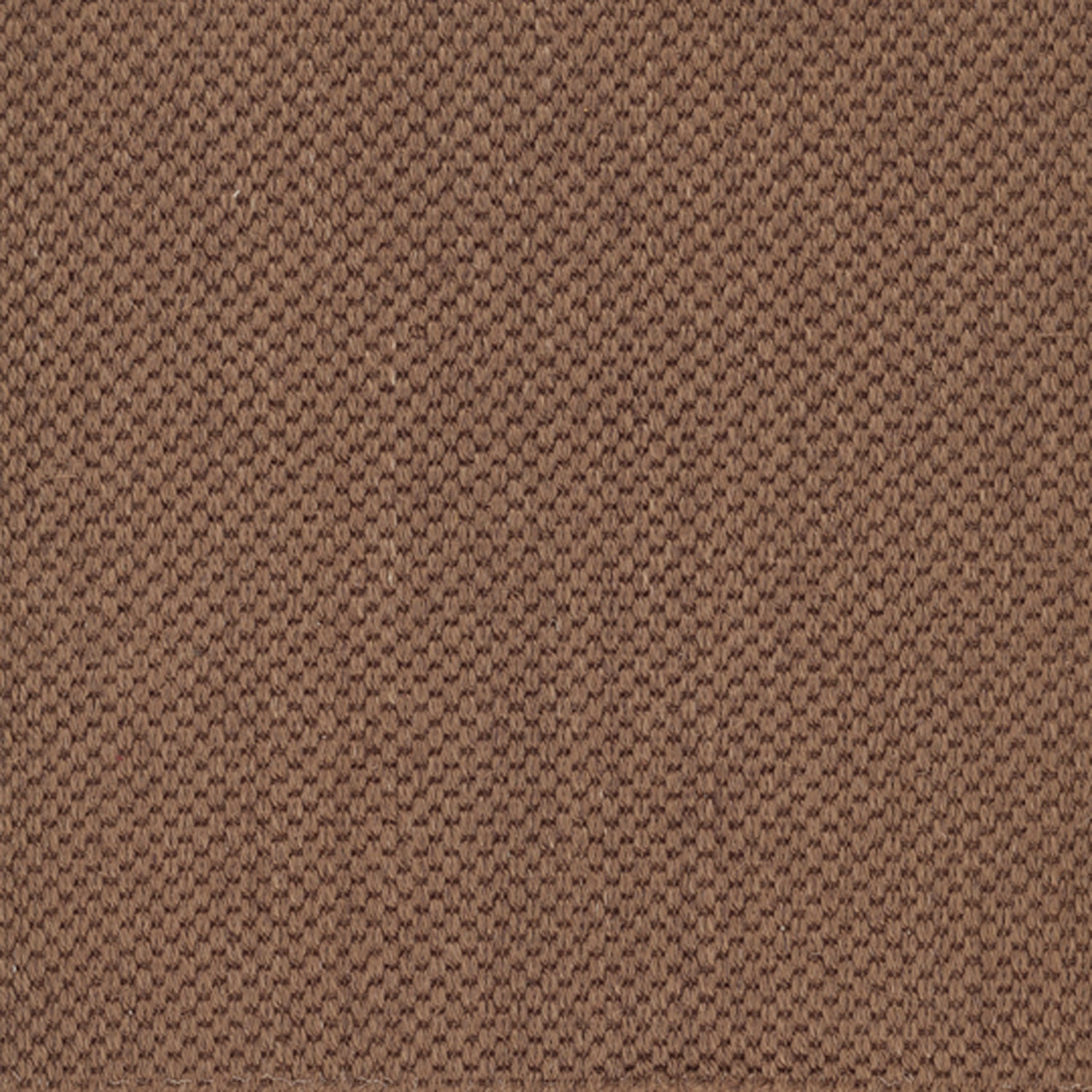 Sisal broadloom carpet swatch in a flat grid weave in "Buckhorn" brown.