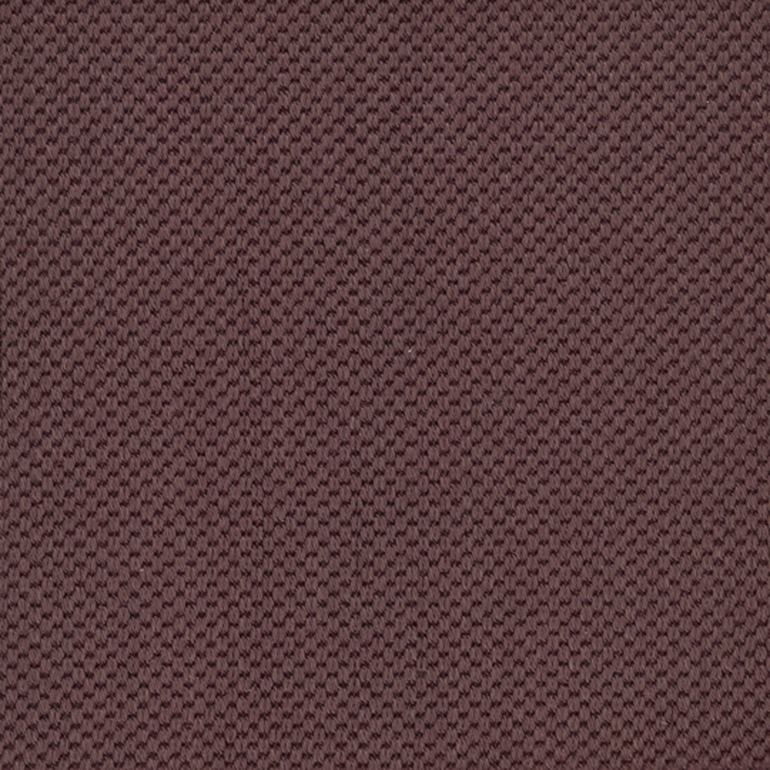 Sisal broadloom carpet swatch in a flat grid weave in "Temptation" maroon.