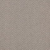 Wool broadloom carpet swatch in a herringbone weave in gray and greige.