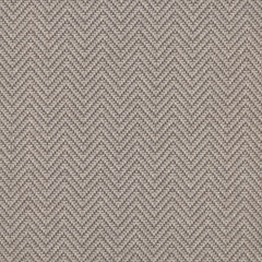 Wool broadloom carpet swatch in a herringbone weave in gray and greige.