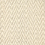 Wool broadloom carpet swatch in a dimensional herringbone weave in white.