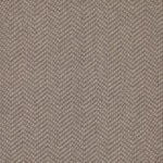 Wool broadloom carpet swatch in a dimensional herringbone weave in gray.