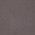 Wool broadloom carpet swatch in a dimensional herringbone weave in charcoal.