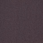 Wool broadloom carpet swatch in a dimensional herringbone weave in dark purple.