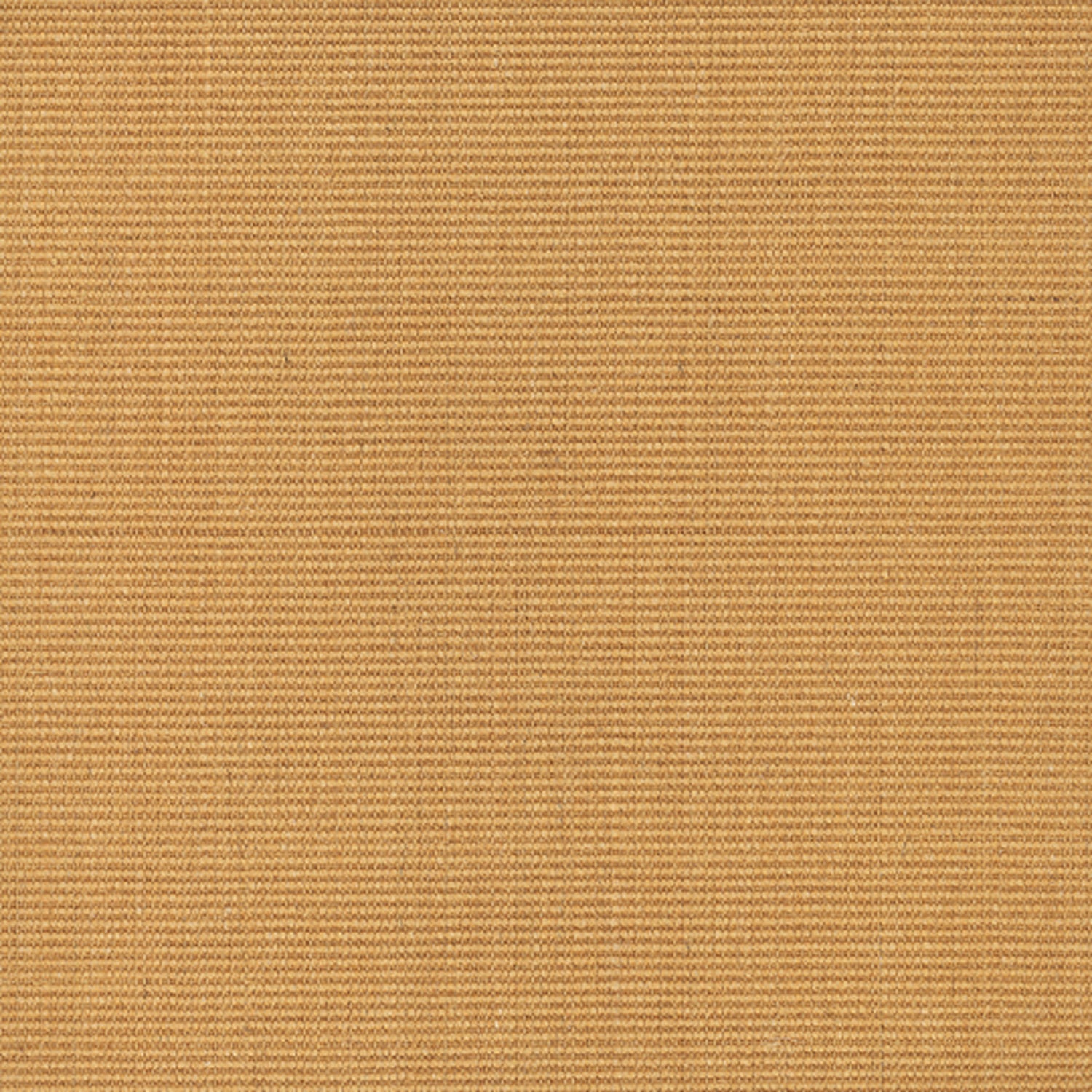 Sisal broadloom carpet swatch in a ribbed weave in "Adobe" gold.