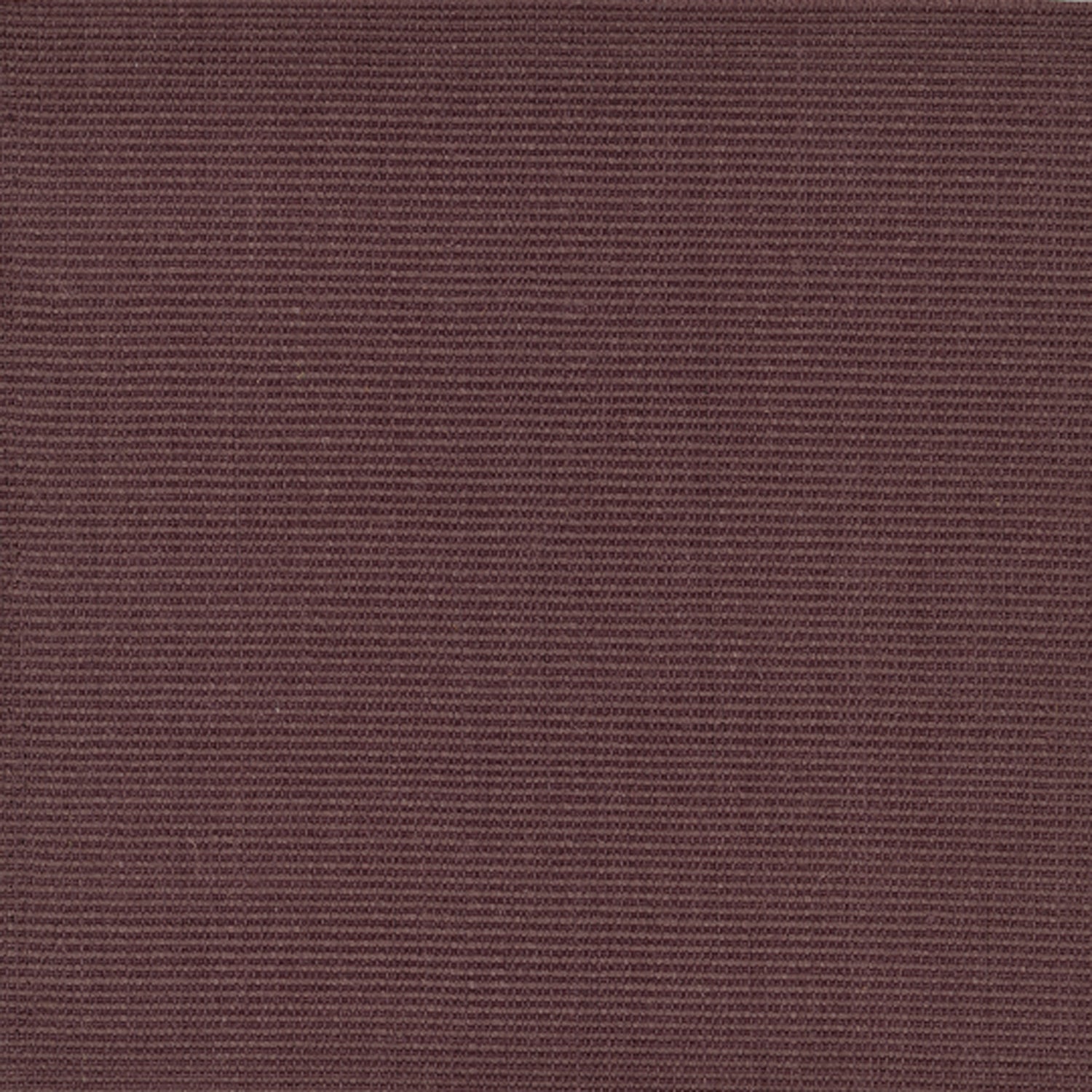 Sisal broadloom carpet swatch in a ribbed weave in "Cityscape" maroon.